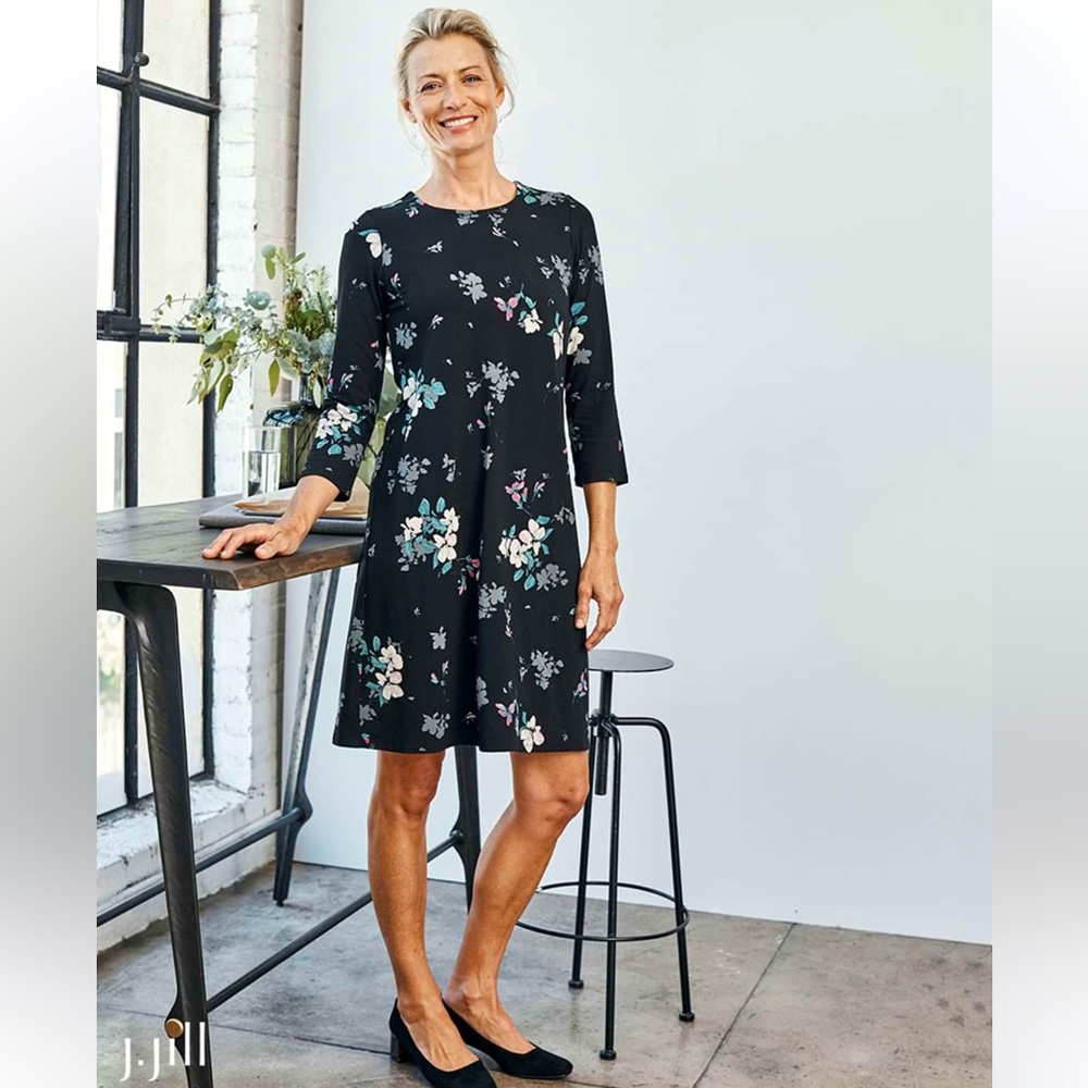 J. Jill Wearever Tunic Floral Dress